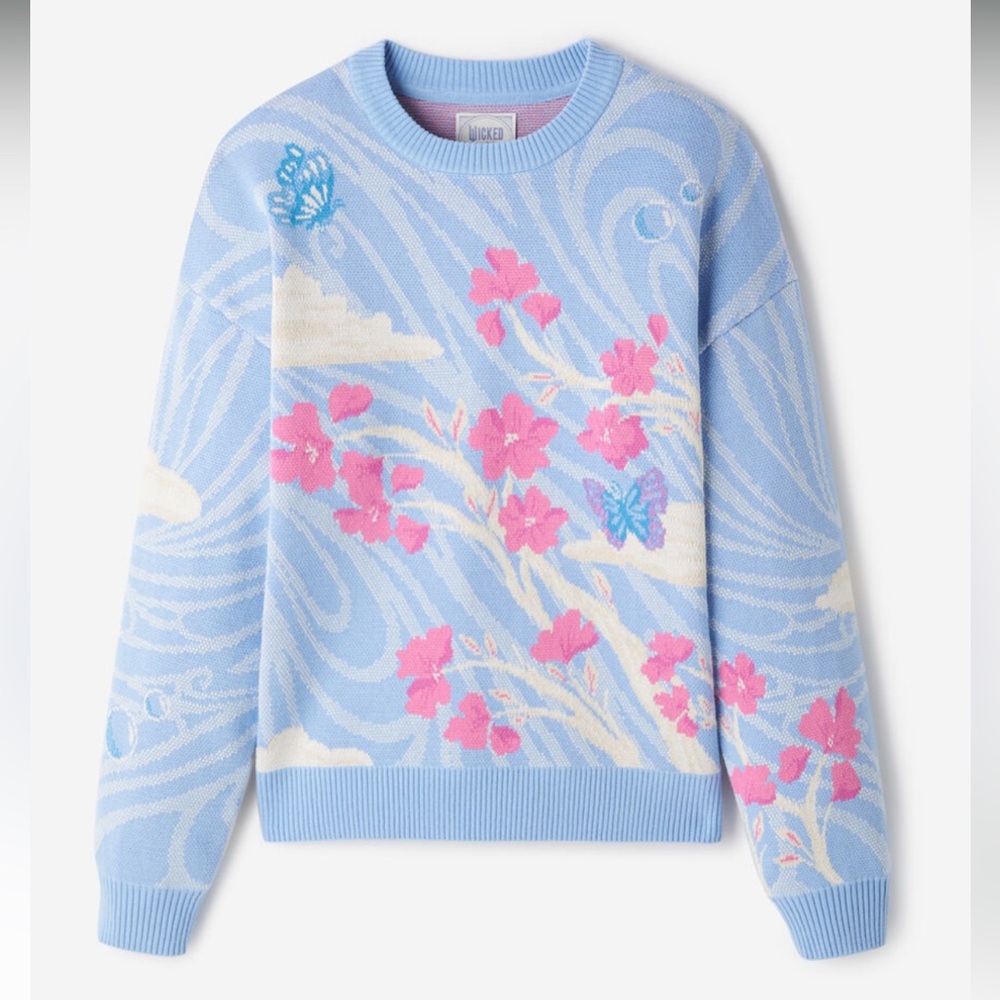 Roots x Wicked NWT Swiss Blue Crew Neck Sweater - Men’s XS/Women’s S